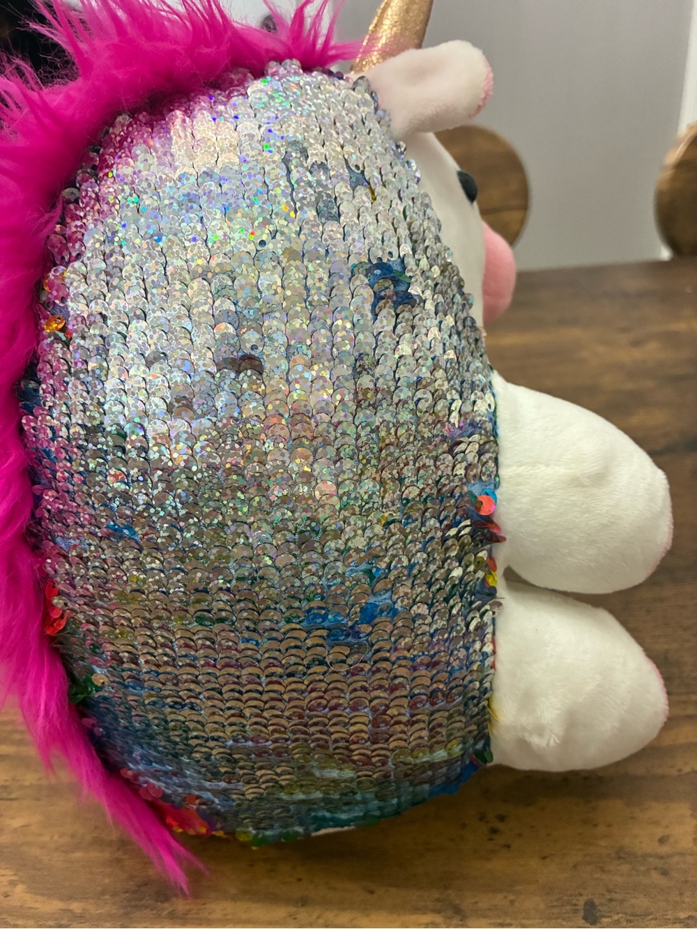 Creativity for Kids Sparkles the Unicorn Weighted Sequin Plush - Picture 5 of 8